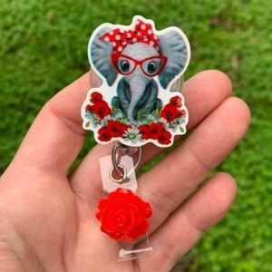Cute Elephant Badge Holder